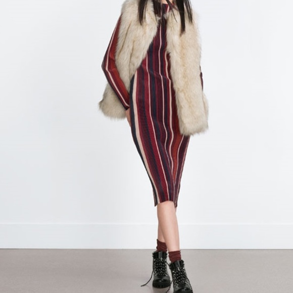 Zara Jackets & Blazers - ZARA  Faux Fur Waistcoat:Ice, US S, M/EUR S, M